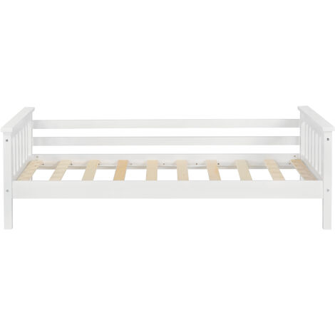 Letto per bambini con testiera e pediera design moderno bianco varie  dimensioni dimensioni : 70x140 cm