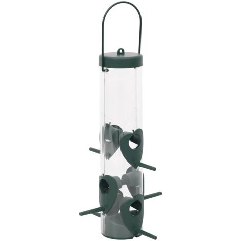Set 2 Mangiatoie Per Uccelli In Ferro – Vuote, Nere, 7 Cm, Per Giardino E Balcone