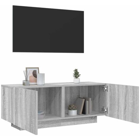 vidaXL Mobile TV Grigio Sonoma 100x35x40 cm in Legno Multistrato