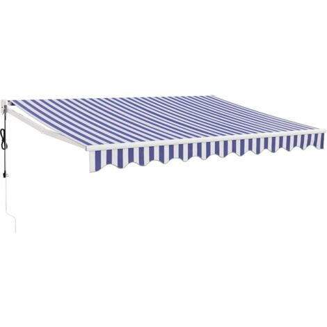 Tenda Sole Automatica Retrattile Blu e Bianca 3x2,5 m vidaXL (1/5)