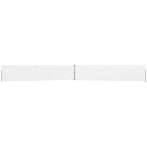vidaXL Tenda Laterale Retrattile per Patio 170x1200 cm Crema