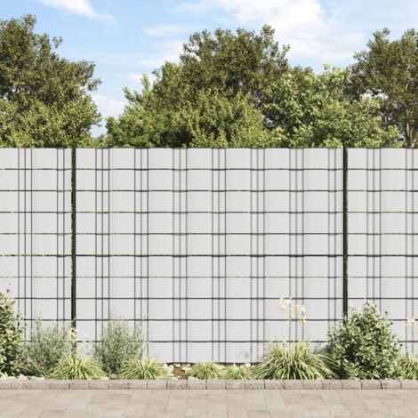 vidaXL Recinzione Frangivento da Giardino PVC 70x0,19 m Bianco