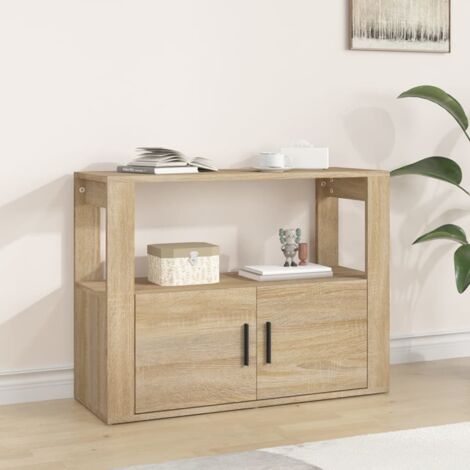 vidaXL Credenza Rovere Sonoma 80x30x60 cm in Legno Multistrato