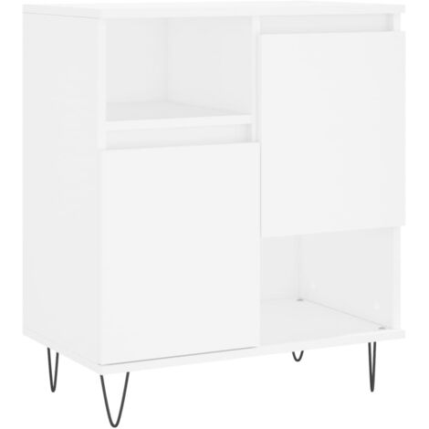 vidaXL Credenza Bianca 60x35x70 cm in Legno Multistrato (1/5)
