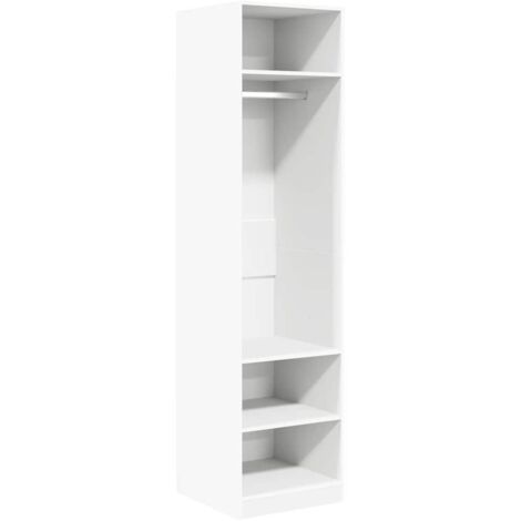 vidaXL Armadio Bianco 50x50x200 cm in Legno Multistrato