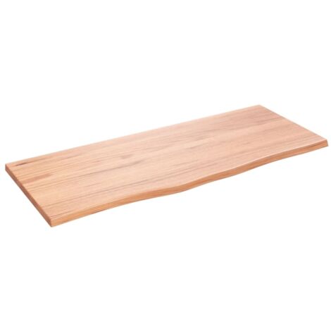 vidaXL Ripiano Muro Marrone Chiaro 100x40x2cm Massello Rovere Trattato