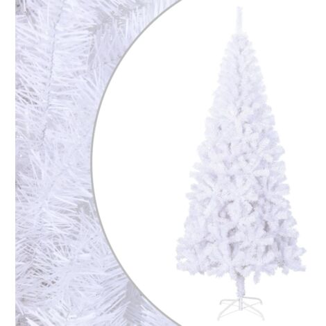 vidaXL Albero Natale Artificiale con Supporto Acciaio 210 cm 910 Rami
