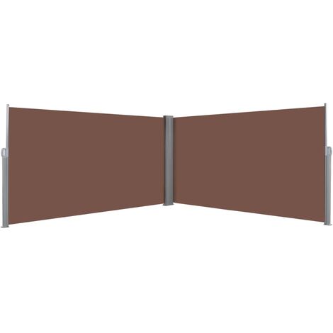 vidaXL Tenda da Sole Laterale Retrattile 160x600 cm Marrone