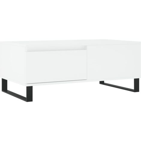 vidaXL Tavolino da Salotto Bianco 90x50x36,5 cm in Legno