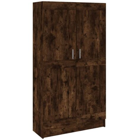 vidaXL Libreria Rovere Fumo 82,5x30,5x150 cm in Legno Multistrato