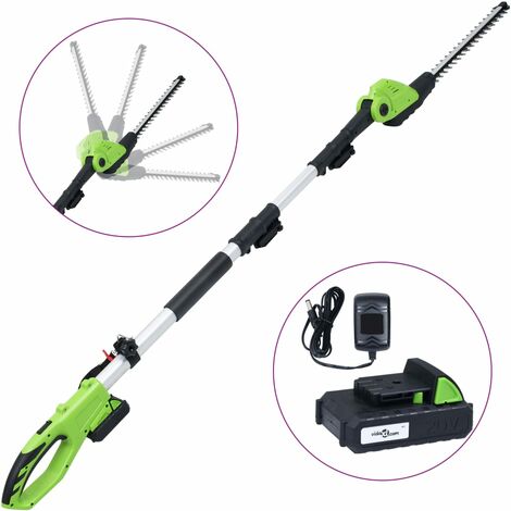 Tagliasiepi Telescopico Cordless e Batteria 20V 1500 mAh Li-ion