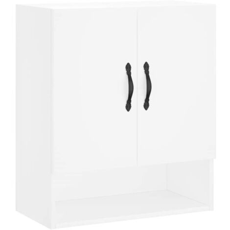 vidaXL Armadietto a Muro Bianco 60x31x70 cm in Legno Multistrato