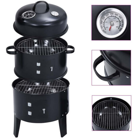 Griglia Barbecue a Carbone 3-in-1 40x80 cm vidaXL (1/5)