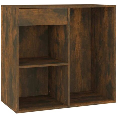 vidaXL Armadietto Cosmetici Rovere Fumo 80x40x75cm Legno