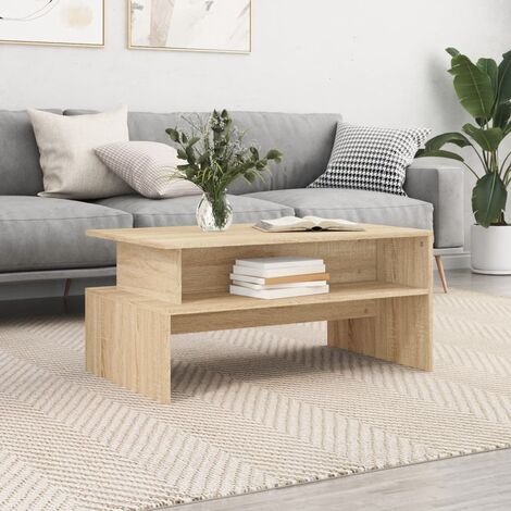 vidaXL Tavolino Salotto Rovere Sonoma 90x55x42,5 cm Legno Multistrato
