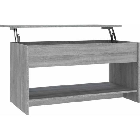 vidaXL Tavolino Salotto Grigio Sonoma 102x50x52,5 cm Legno Multistrato