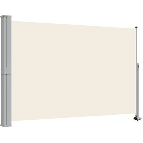 vidaXL Tenda da Sole Laterale Retrattile 160 x 300 cm Crema
