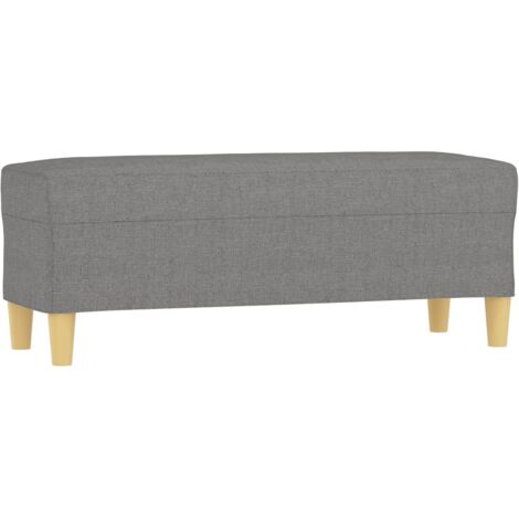 vidaXL Panca Grigio Scuro 100x35x41 cm in Tessuto