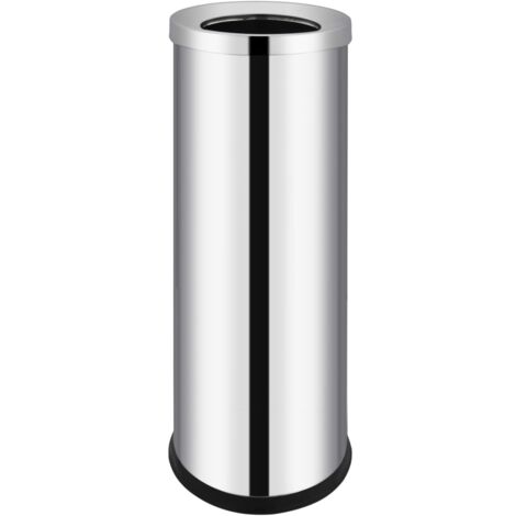 vidaXL Pattumiera da Albergo 32 L in Acciaio Inox