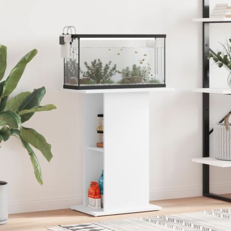 vidaXL Supporto per Acquario Bianco 60,5x36x72,5 cm Legno