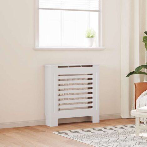 vidaXL Copertura per Radiatore Bianca in MDF 78 cm