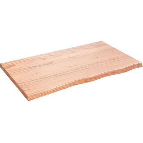 vidaXL Ripiano Muro Marrone 100x60x(2-4) cm Massello Rovere