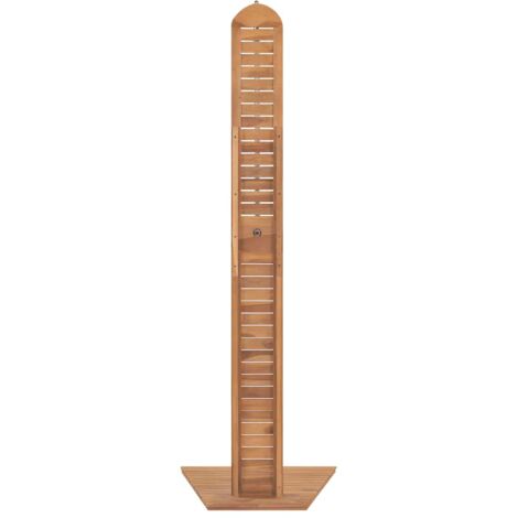 Doccia da Giardino in Legno Massello di Teak 70x75x204cm