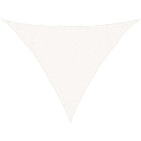 Vela Parasole 160 g/m² Bianca 3,5x3,5x4,9 m in HDPE vidaXL