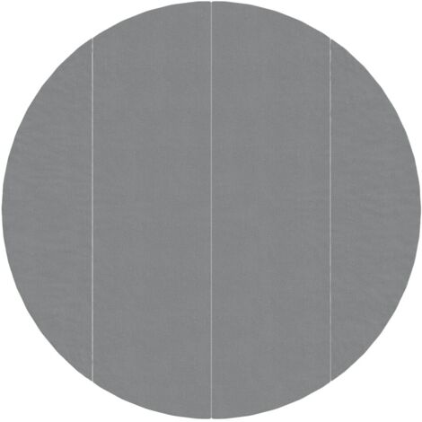 Telo Sotto Piscina Grigio Chiaro Ø458 cm Geotessile Poliestere vidaXL