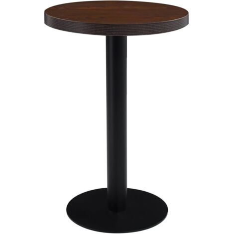 vidaXL Tavolo da Bistrot Marrone Scuro 50 cm in MDF