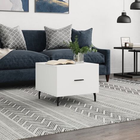 vidaXL Tavolino da Salotto Bianco 50x50x40 cm in Legno