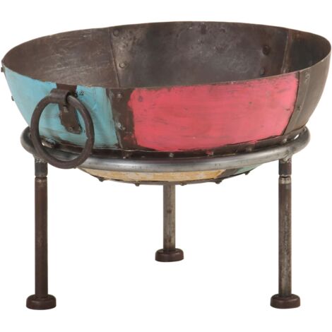vidaXL Braciere Rustico Colorato Ø 40 cm in Ferro