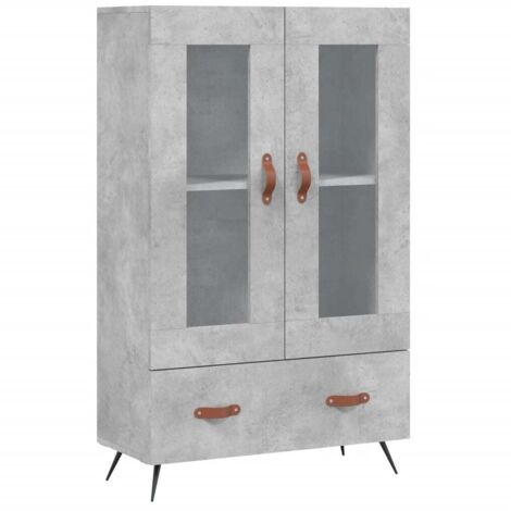vidaXL Credenza Grigio Cemento 69,5x31x115 cm in Legno Multistrato (1/5)