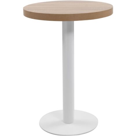 vidaXL Tavolo da Bistrot Marrone Chiaro 60 cm in MDF