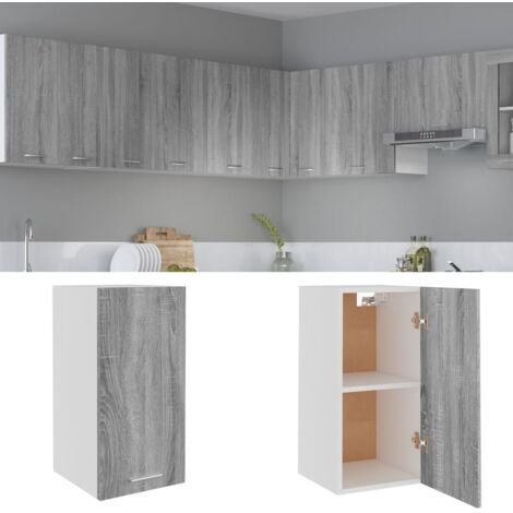 vidaXL Mobile Pensile “Lyon” Grigio Sonoma 29,5x31x60 cm