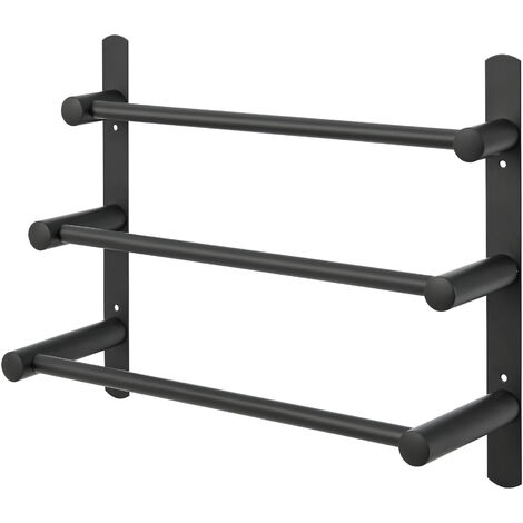 Portasciugamani A Scala Jayden 6 Livelli In Acciaio Nero - Per Bagno - Design Moderno E Funzionale - Foto 12