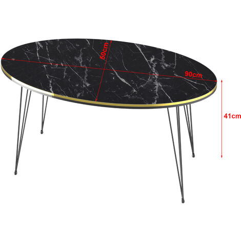 Tavolino Basso Rettangolare Effetto Rovere - 40x70x50 Cm Con 2 Piani, Per Salotto O Ufficio - Foto 8