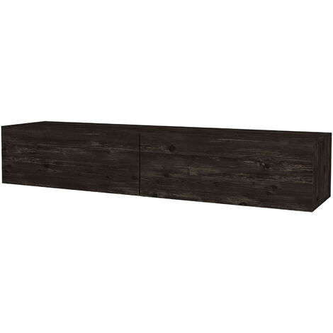 Mobile TV Da Parete Con Ante A Ribalta - Bianco, 135x31x25 Cm Per Soggiorno O Camera - Foto 10