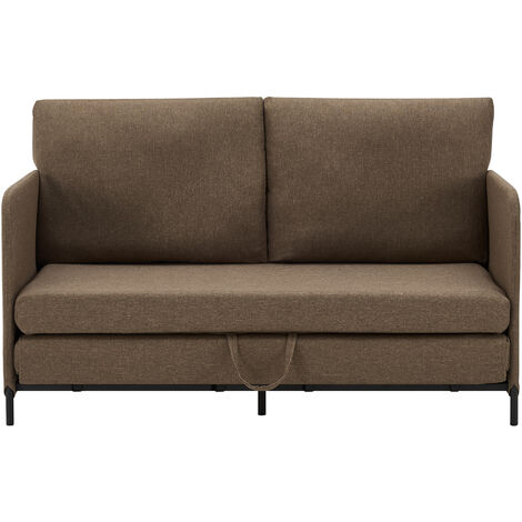 Divano Letto Estensibile Letto a Scomparsa 1 Piazza e Mezza 120 x 186 cm  Cuscini Schienali Posti di Seduta per 2 Persone Sofa Imbottita - Verde