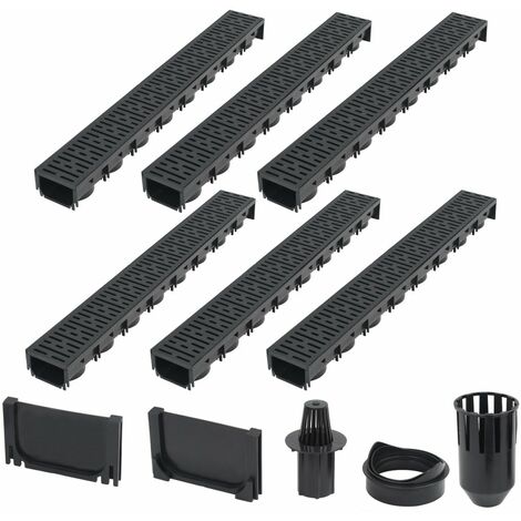 Canalette di Drenaggio 6 pz Plastica 6 m vidaXL 977095
