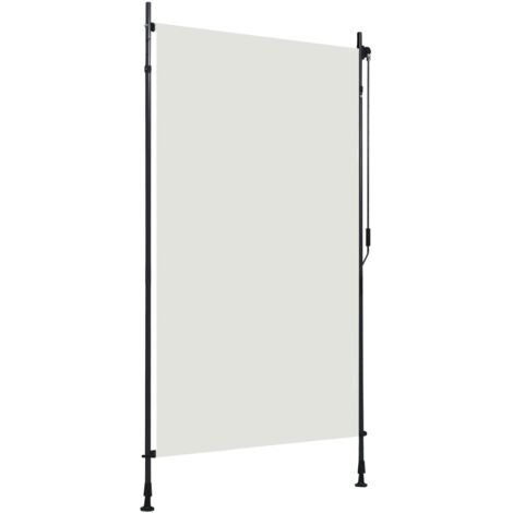 vidaXL Tenda a Rullo per Esterni 120x270 cm Crema