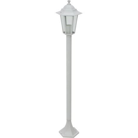 Lampioni da Giardino 6 pz E27 110 cm in Alluminio Bianco