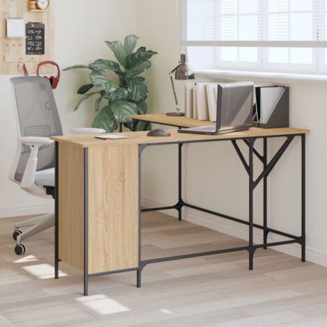 vidaXL Scrivania Rovere Sonoma 141x141x75 cm in Legno Multistrato