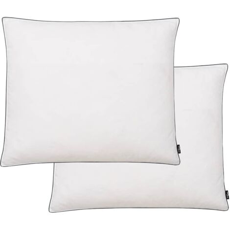 Cuscini 2 pz in Mix di Piume 70x60 cm Bianchi vidaXL