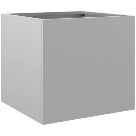 Fioriera Argento 32x30x29 cm in Acciaio Zincato vidaXL