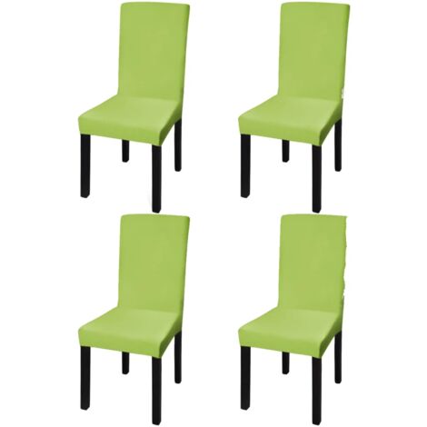 vidaXL Set 4 pz Fodera elastica per sedie verde