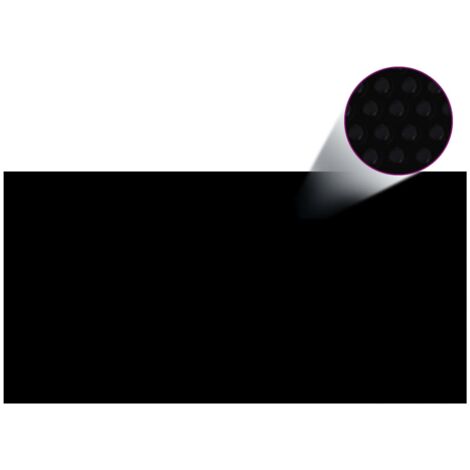 Furniture Limited - Copertura per Piscina Nera 975x488 cm in PE