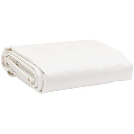 vidaXL Telone Bianco 5x5 m 650 g/m²