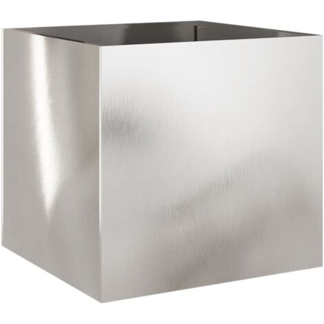 vidaXL Fioriera Argento 49x47x46 cm in Acciaio Inox