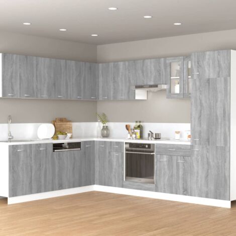 vidaXL Mobile Pensile “Lyon” Grigio Sonoma 60x31x40 cm